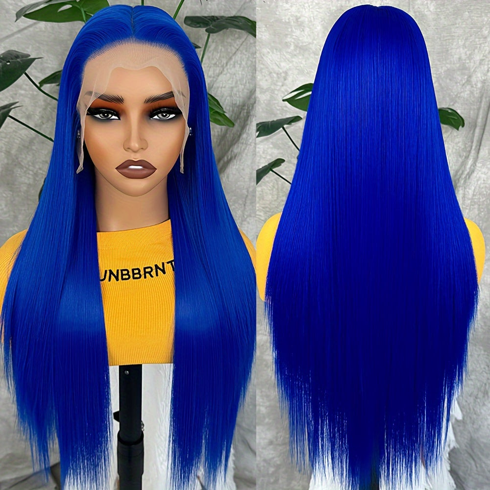 Luxe 28" Straight Synthetic Lace Front Wig-6