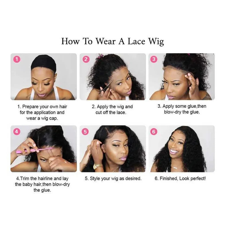 Transparent Lace Wig Short Straight-2
