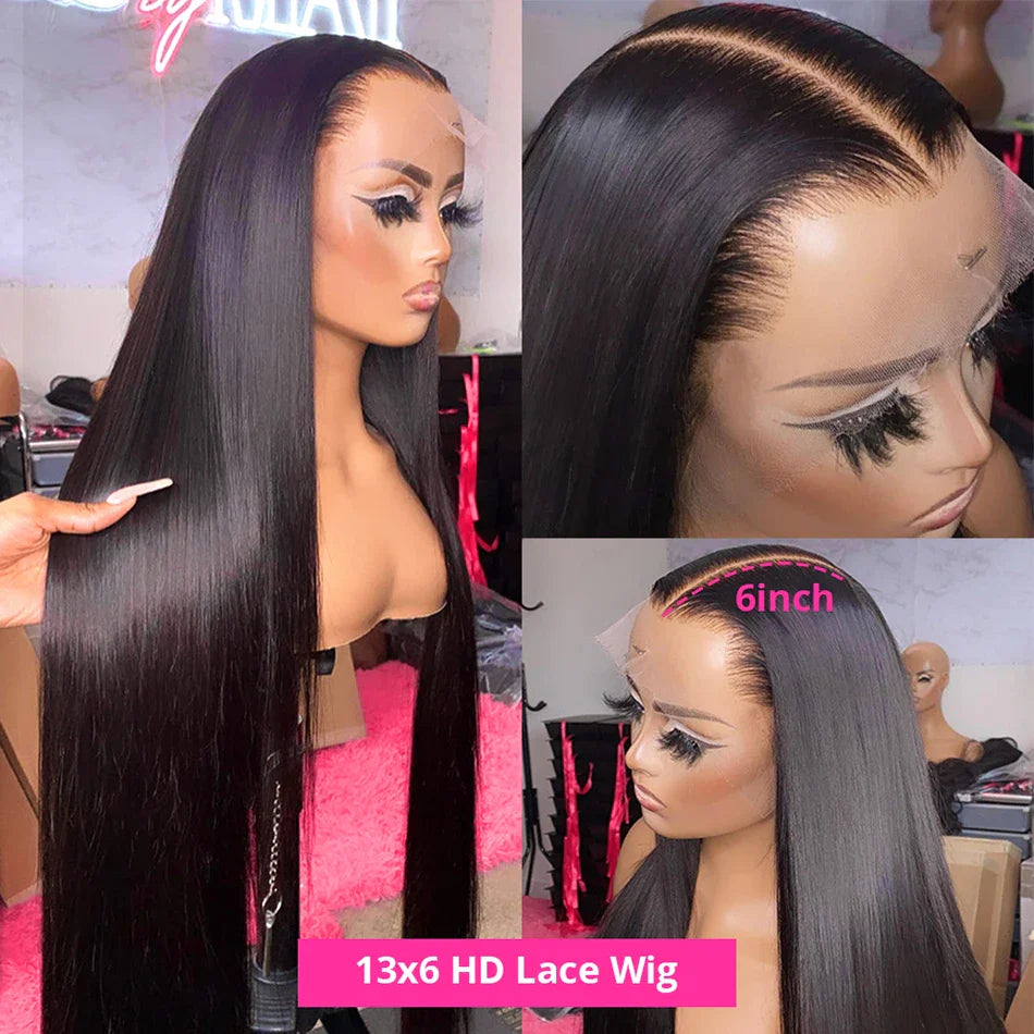 Wiggogo 30 Inch HD Lace Frontal Wig