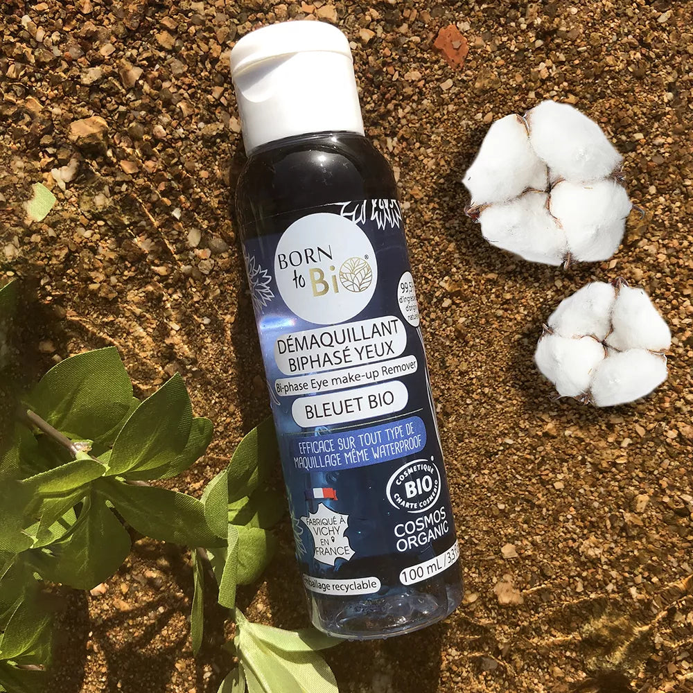 Waterproof Bi-Phase Cornflower Eye Makeup Remover - Certified organic-2
