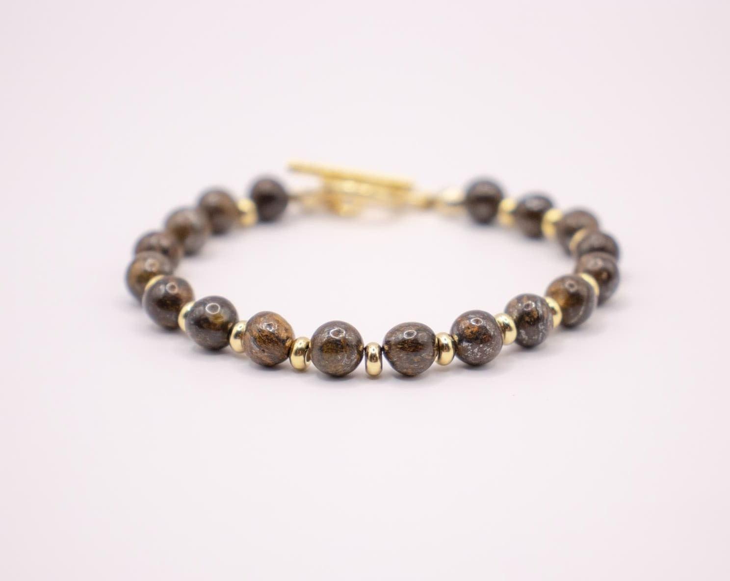 CIRCÉ | Bracelet en Bronzite et plaqué Or 18 et 24 carats