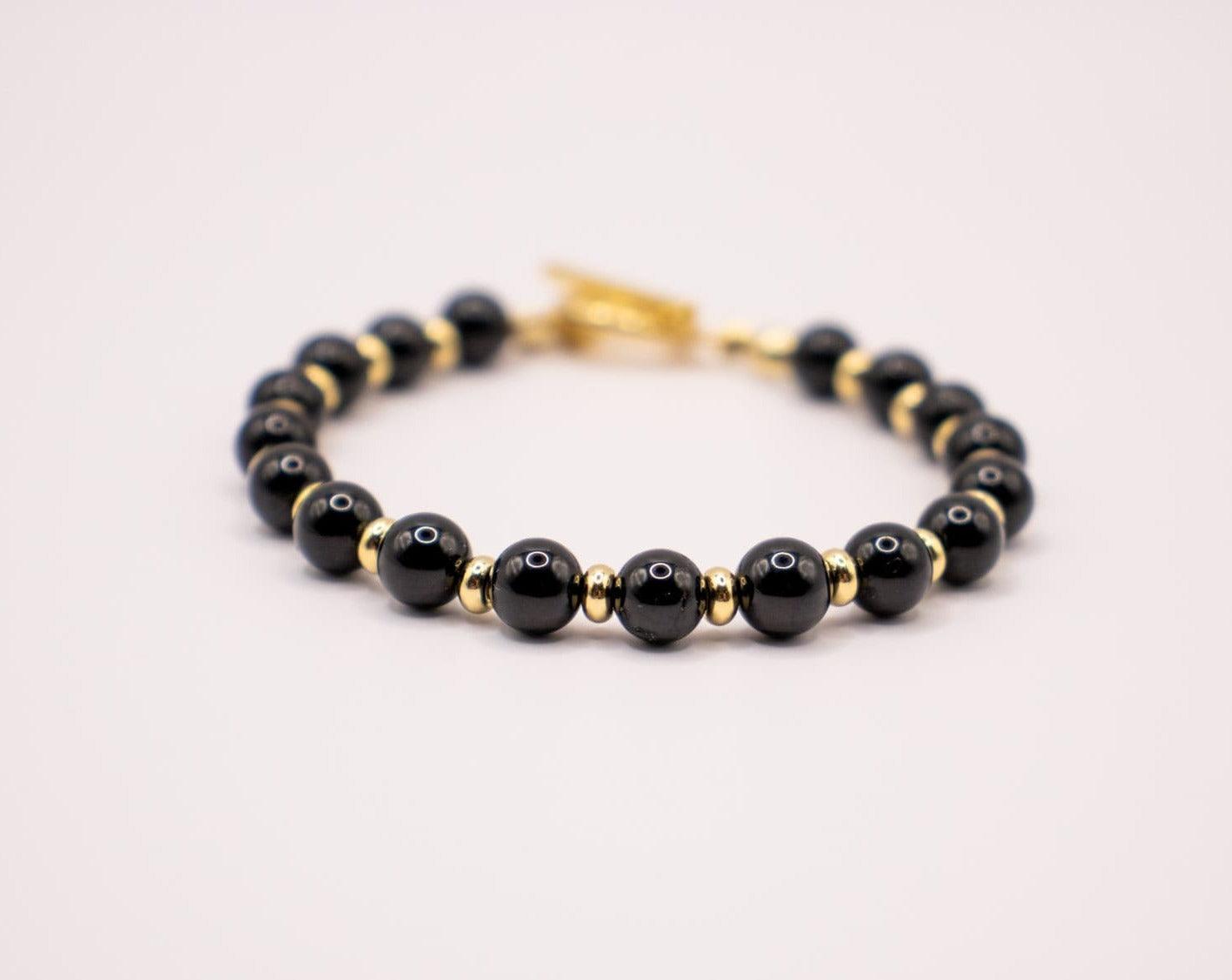 CIRCÉ | Bracelet en Tourmaline et acier inoxydable plaqué Or 18 carats