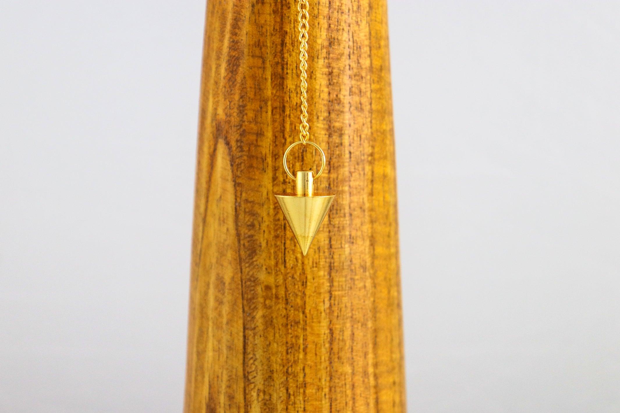 Pendule Cône - Laiton doré