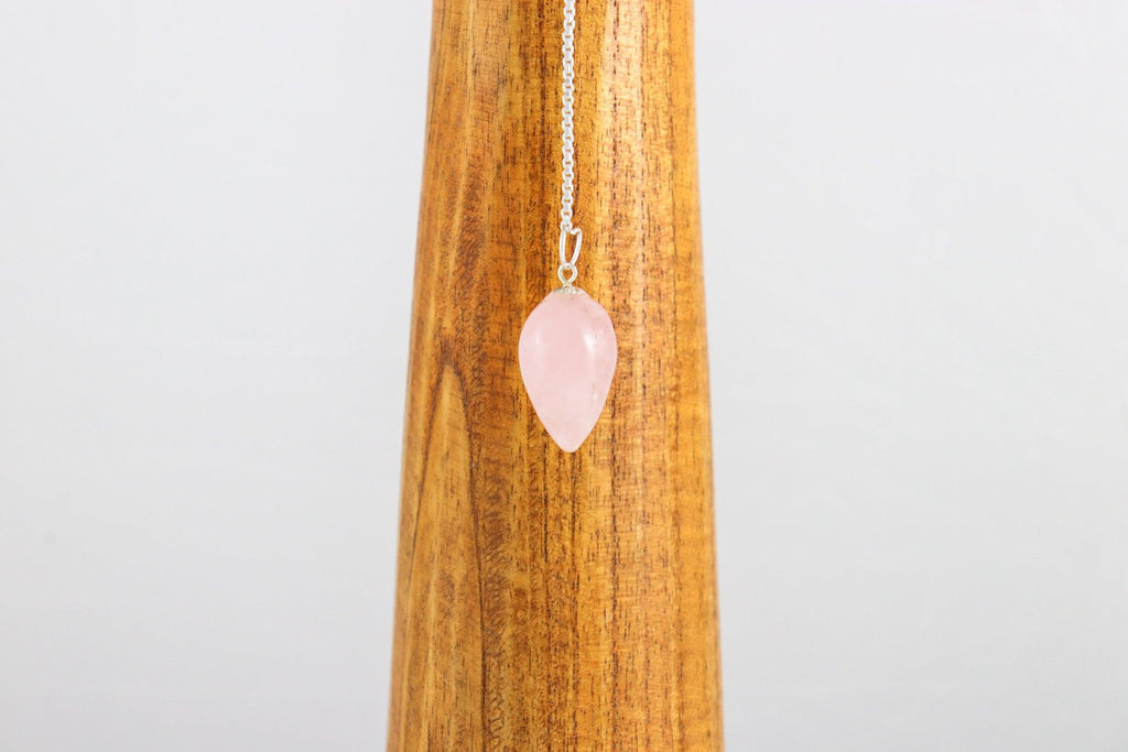 Pendule Goutte - Quartz rose