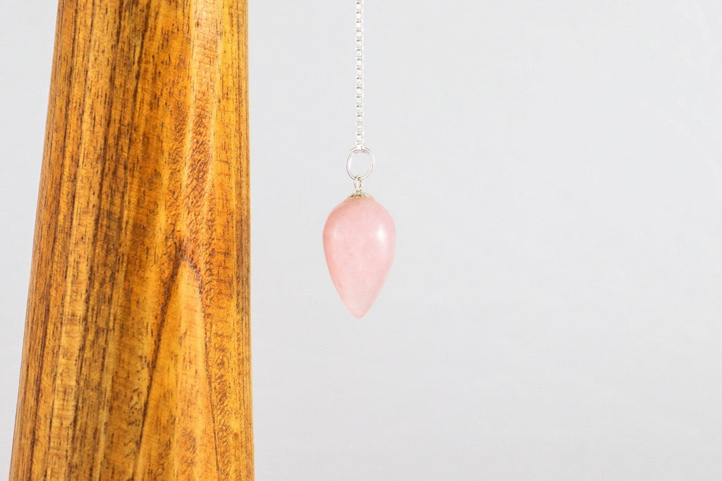 Pendule Goutte - Quartz rose